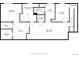 Floor plan of a finished basement featuring a Gathering room, bedroom and storage space at 35055 E Mississippi Ave, Watkins, CO 80137