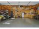 Interior of a spacious garage with storage, work space, and epoxy flooring at 1250 S Josephine St, Denver, CO 80210