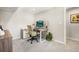Well-lit home office with modern desk, comfortable chair, and neutral décor promoting a productive workspace at 1250 S Josephine St, Denver, CO 80210