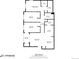 Floor plan view of the home's layout, including bedrooms, bathrooms, kitchen, and living spaces at 15700 E Jamison Dr # 6-101, Englewood, CO 80112