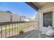 Cozy private patio with views of the surrounding townhome community at 15700 E Jamison Dr # 6-101, Englewood, CO 80112