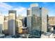 An incredible view of the city's skyscrapers shows the urban density and modern architecture at 891 14Th St # 3510, Denver, CO 80202