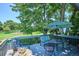 Inviting deck with outdoor seating and a serene park view at 12651 E Bates Cir, Aurora, CO 80014