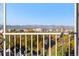 This condo balcony overlooks city views at 1200 N Humboldt St # 1003, Denver, CO 80218