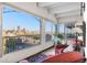 Relaxing sunroom showcasing a stunning panoramic view of the city skyline at 1200 N Humboldt St # 1003, Denver, CO 80218