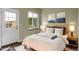 Cozy bedroom with a large window and modern decor at 586 Alpine Way, Idaho Springs, CO 80452