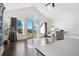 Bright open loft with vaulted ceilings and scenic mountain views at 26806 Evergreen Springs Rd, Evergreen, CO 80439