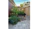 Private backyard space with planter and garden area, perfect for gardening enthusiasts at 1614 Gaylord St, Denver, CO 80206