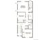 Second-floor floor plan showcases primary bedroom with bath, 2 beds, bath 2, and laundry area at 17155 E Alameda Pkwy, Aurora, CO 80017