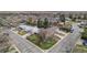 Aerial view of a residential neighborhood showcasing houses and streets on a sunny day at 10983 W Exposition Pl, Lakewood, CO 80226