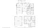 Detailed floor plan showcasing the layout of the home's first floor and basement with dimensions for rooms and garage at 6811 S Clermont Dr, Centennial, CO 80122