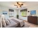 Bedroom with natural light, hardwood floors, and neutral color palette at 10365 E Weaver Cir, Englewood, CO 80111