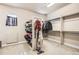 Spacious walk-in closet with ample shelving and storage space for organizing clothes and accessories at 11602 Pine Canyon Dr, Parker, CO 80138