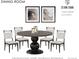Staged dining room features round table, chairs, and art pieces at 2980 E 135Th Dr, Thornton, CO 80241