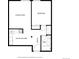 Detailed floorplan illustrating the layout of the rooms of the house at 1390 N Emerson St # 101, Denver, CO 80218