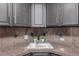 Kitchen details of sink and cabinets at 1390 N Emerson St # 101, Denver, CO 80218