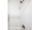 Shower stall featuring subway tile surround and modern shower head at 16658 Black Oak Ct, Parker, CO 80134