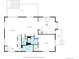 First floor plan with an open-concept layout connecting the living room, dining area, kitchen, and bedroom at 5549 Lake Gulch Rd, Castle Rock, CO 80104