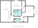 Second floor plan featuring primary bedroom, bath and two additional bedrooms with a balcony at 5549 Lake Gulch Rd, Castle Rock, CO 80104