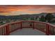 Wonderful sunset view from the backyard deck at 260 Dekker Dr, Golden, CO 80401