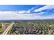 Aerial view showcasing the community's convenient location near the highway and ample green spaces at 9567 Brentwood Way # A, Broomfield, CO 80021