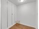 Clean, empty closet space featuring wood floor, awaiting personalized organization at 505 S Roosevelt Rd, Lafayette, CO 80026