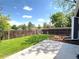 Picture of the backyard with grass area and a patio area at 18073 E Belleview Pl, Centennial, CO 80015