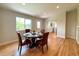 Open dining area with hardwood floors and abundant natural light at 18073 E Belleview Pl, Centennial, CO 80015