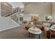 Open living room, showing the second story overlook and open concept floor plan at 22965 Allendale Ave, Parker, CO 80138