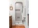Shower with a full glass door and stylish tile work at 5965 S Gaylord Way, Greenwood Village, CO 80121