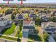 Aerial view of home near schools and community at 11960 S Allerton Cir, Parker, CO 80138