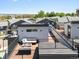 Rooftop deck area with lounge seating, fire pit and neighborhood views at 2804 W 53Rd Ave, Denver, CO 80221
