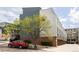 Contemporary condo building showcases unique architecture and parking at 2680 Blake St # 12, Denver, CO 80205