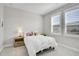 Well-lit bedroom features plush carpet, window with shutter, and a comfortable bed at 11269 Star Streak Rd, Littleton, CO 80125