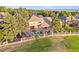 Aerial view of home featuring a large patio perfect for entertaining, and a fenced yard at 4121 S Allison St, Denver, CO 80235