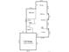 Floor plan of the main level featuring a kitchen, dining room, living room, and garage at 912 S Galena St, Aurora, CO 80247