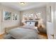 Cozy bedroom featuring hardwood floors, soft lighting, and multiple windows, creating a relaxing atmosphere at 2636 N Glencoe St, Denver, CO 80207