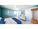 Bright bedroom with neutral walls and ample closet space at 1029 E 8Th Ave # 907, Denver, CO 80218