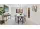 Inviting dining room with a wooden table, modern chairs, and neutral decor for a cozy ambiance at 5425 Camargo Rd, Littleton, CO 80123