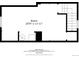 Floor plan showing the layout of a room with dimension of 20'9