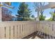 Private balcony overlooking trees and homes at 4333 S Andes Way # 204, Aurora, CO 80015