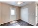 Stacked washer and dryer in a small closet space at 55490 E 27Th Pl, Strasburg, CO 80136