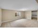 Finished basement with neutral carpeting and closet at 4280 Crystal Dr, Broomfield, CO 80023