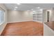 Finished basement offering a large rec room and built-in shelving at 4280 Crystal Dr, Broomfield, CO 80023