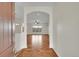 Hardwood floors in an entryway leading to the living room at 4280 Crystal Dr, Broomfield, CO 80023