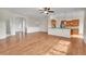 Open concept living and kitchen area with hardwood floors at 4280 Crystal Dr, Broomfield, CO 80023