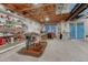 Spacious unfinished basement area perfect for storage or future expansion with a neutral carpet at 7454 Snow Lily Pl, Castle Pines, CO 80108