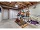 Unfinished basement with open ceiling and carpet floors, offering ample potential at 7454 Snow Lily Pl, Castle Pines, CO 80108
