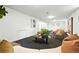 Large finished basement with plenty of room for activities or lounging at 1920 S Niagara St, Denver, CO 80224