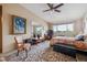Comfortable bedroom with ample space and a view at 715 S Alton Way # 5D, Denver, CO 80247